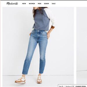 Madewell: The Perfect Vintage Jean in Enmore Wash: Raw-Hem Edition